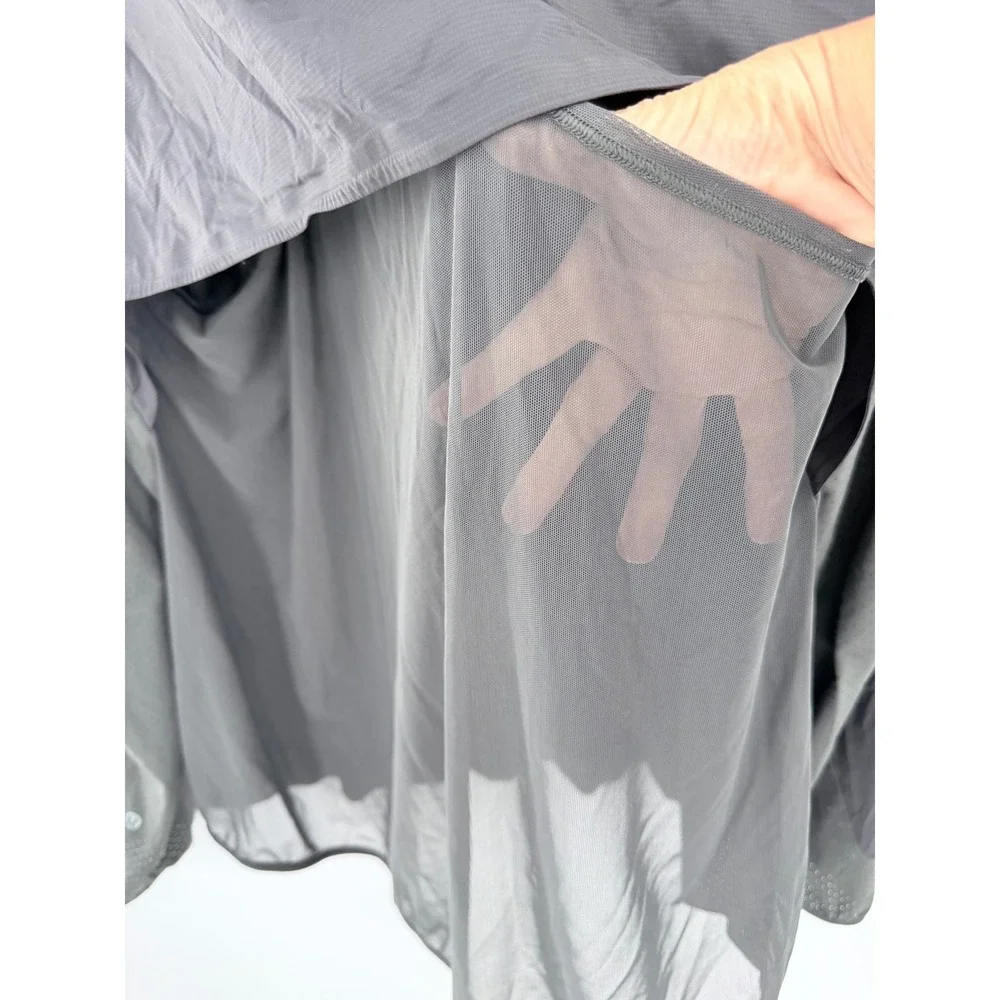 Lululemon Pullover Jacket Mens Grey Half Zip Lightweight Windbreaker Jacket Vent